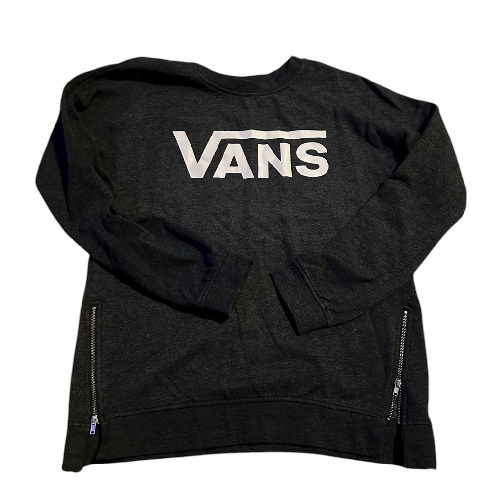Vans Men's/Womens Black Urban Streetwear Rocker Crewneck Sweater